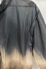 Black Ombre Lightweight Bomber Jacket