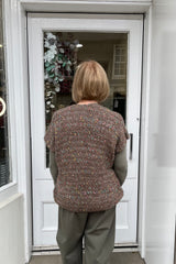 Taupe Wildflower Knitted Waistcoat