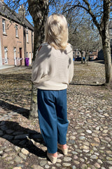Teal Premium Crop Trouser