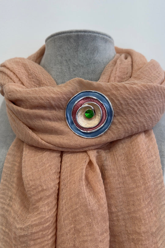 Abstract Circle Statement Magnetic Brooch