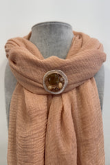 Golden Orbit Magnetic Brooch