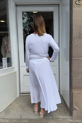 White Gypsy Maxi Skirt