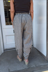 Espresso Brown Ivy Gingham Pants