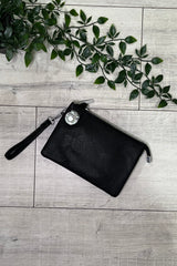 Black Cleo Zip Crossbody Bag