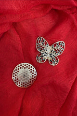Gold Butterfly Magnetic Brooch