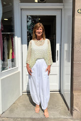 Sage Green Popcorn Poncho Top