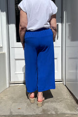 Cobalt Blue Wide Leg Culottes