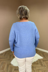 Sky Blue Soft Knit Jumper