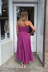 Magenta Gypsy Maxi Skirt