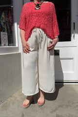 Buttermilk Cream Wide Leg Culottes