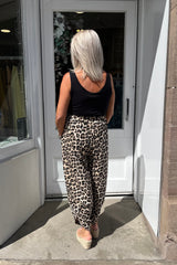 Leopard Cotton Cocoon Trousers