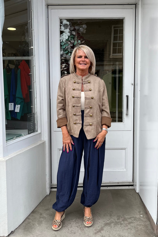 Navy Blue Thea Trousers