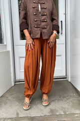Burnt Orange Thea Trousers