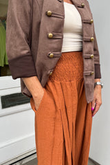 Burnt Orange Thea Trousers