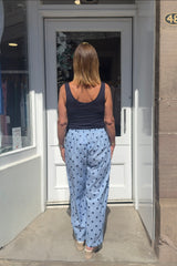 Baby Blue and Navy Polkadot Trousers