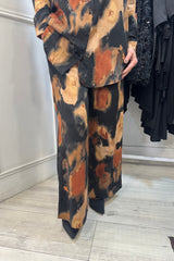 Black and Copper Trousers