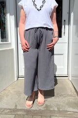 Charcoal Grey Wide Leg Culottes