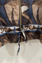 Chocolate Brown Arty Lightweight Bomber Jacket