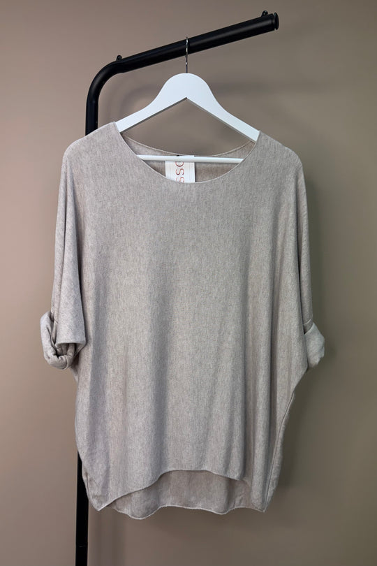 Beige Soft Knit Jumper