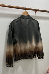 Khaki Green Ombre Lightweight Bomber Jacket