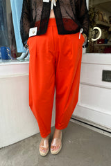 Orange Premium Crop Trouser