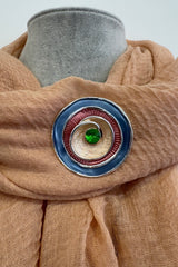 Abstract Circle Statement Magnetic Brooch