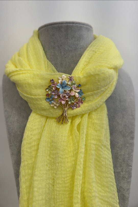 Multicolour Floral Bouquet Magnetic Brooch