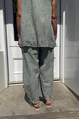 Khaki Green Ava Cotton Front Pocket Trousers