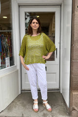 Pistachio Green Popcorn Poncho Top