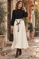 Black Balloon Sleeve Top