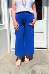 Cobalt Blue Wide Leg Culottes
