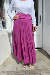 Magenta Gypsy Maxi Skirt
