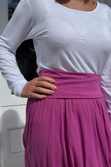 Magenta Gypsy Maxi Skirt