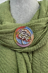 Multicolour Tree of Life Magnetic Brooch