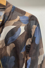 Chocolate Brown Arty Lightweight Bomber Jacket