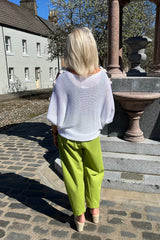 Pistachio Green Premium Crop Trousers
