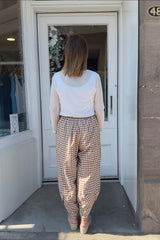 Toffee Brown Ivy Gingham Pants