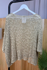 Stone Popcorn Poncho Top
