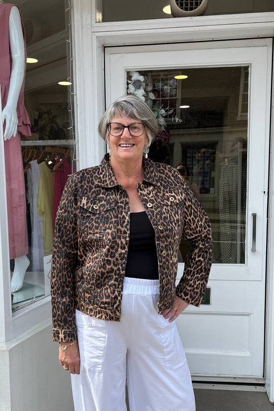 Lulu Brown Leopard Print Jacket