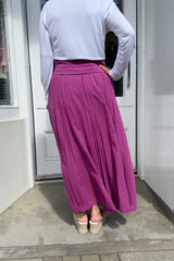 Magenta Gypsy Maxi Skirt