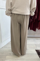 Stone Nicole Wide Leg Trousers