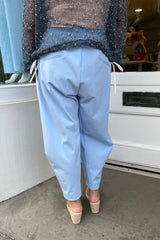 Light Blue Premium Crop Trouser