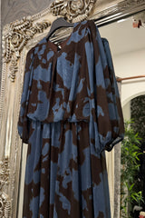 Denim Blue Tessa Printed Dress