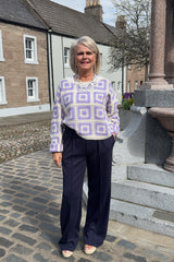 Navy Blue Gayle Trousers
