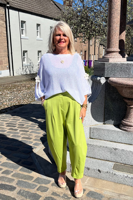 Pistachio Green Premium Crop Trousers