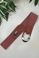 Vintage Rose Sadie Faux Suede Stretch Waist Belt