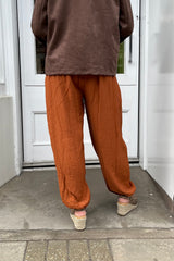 Burnt Orange Thea Trousers