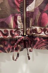 Burgundy Arty Lightweight Bomber Jacket