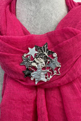 Silver Stars Magnetic Brooch