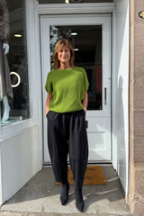 Lime Green Yasmin Short Sleeve Knit